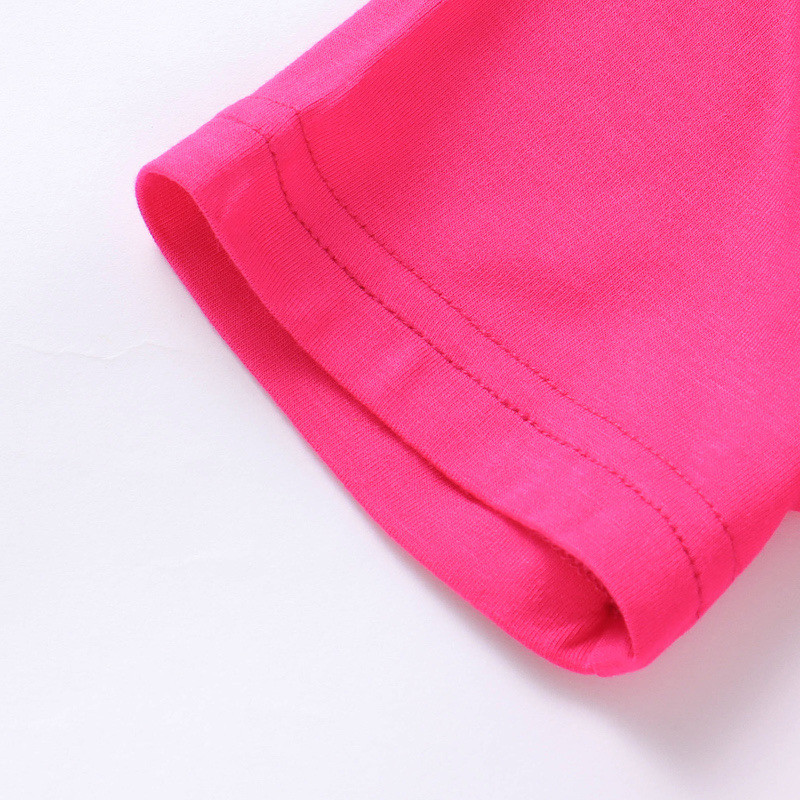 Girls 2T-10Y Summer Bamboo Twirl Dress Short Sleeve Fuchsia